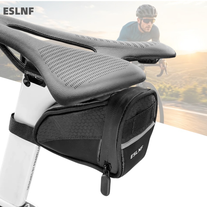 Mountain Biking Waist Pack - ESLNF Rainproof Mini Bicycle Saddle Bag