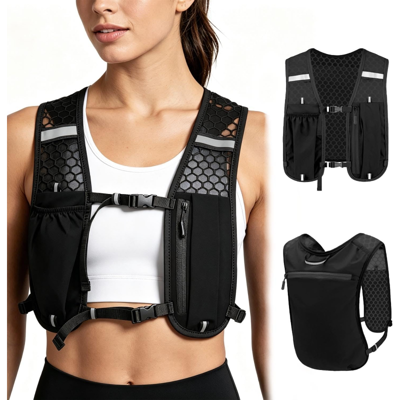 Mountain Biking Vest - WOOJACK Hydration Running Vest Lightweight Water