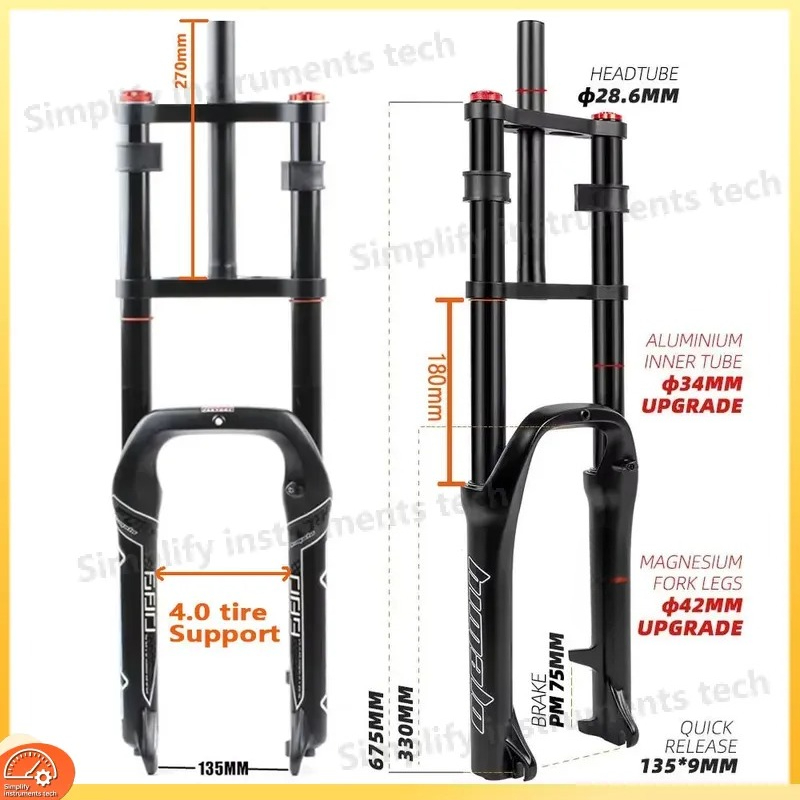 20x4.0 Bike Air Suspension Fro - đánh giá và giá Mtb Fork Air