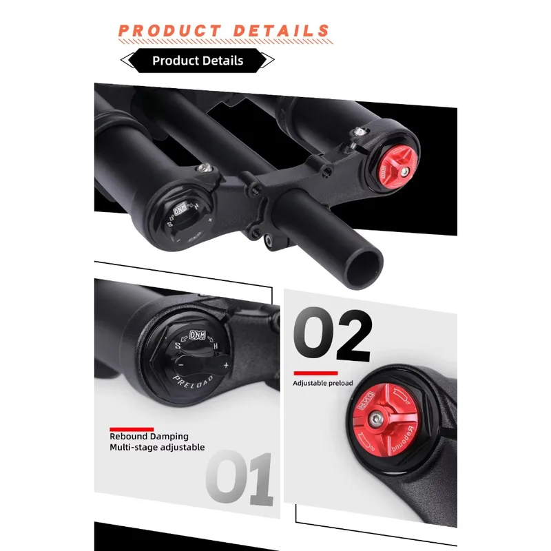 DNM USD C Mountain Bike Front  - đánh giá và giá Mtb Fork Air