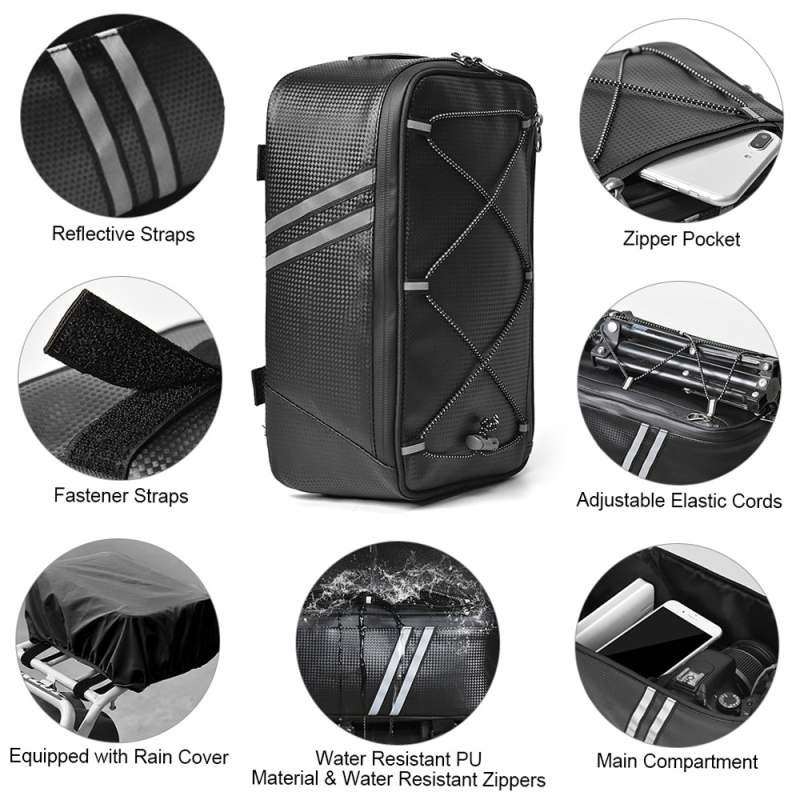 Bike Trunk Bag 7L Bicycle Rear - đánh giá và giá Mountain Biking Waist Pack