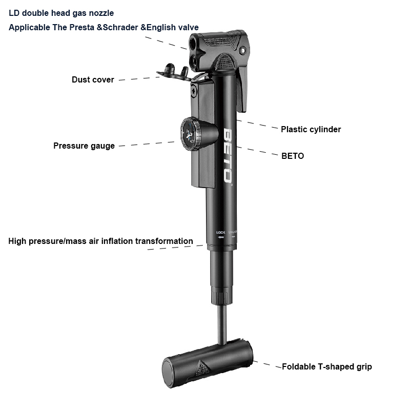 BETO Máy Bơm Xe Đạp Bơm Tay Mi - đánh giá và giá Mtb Fork Air